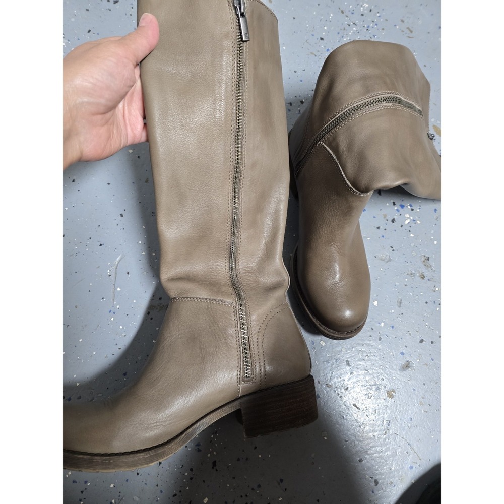 Lucky Brand Desdie Women's Knee High Boots Leather Gray Size 9.5M